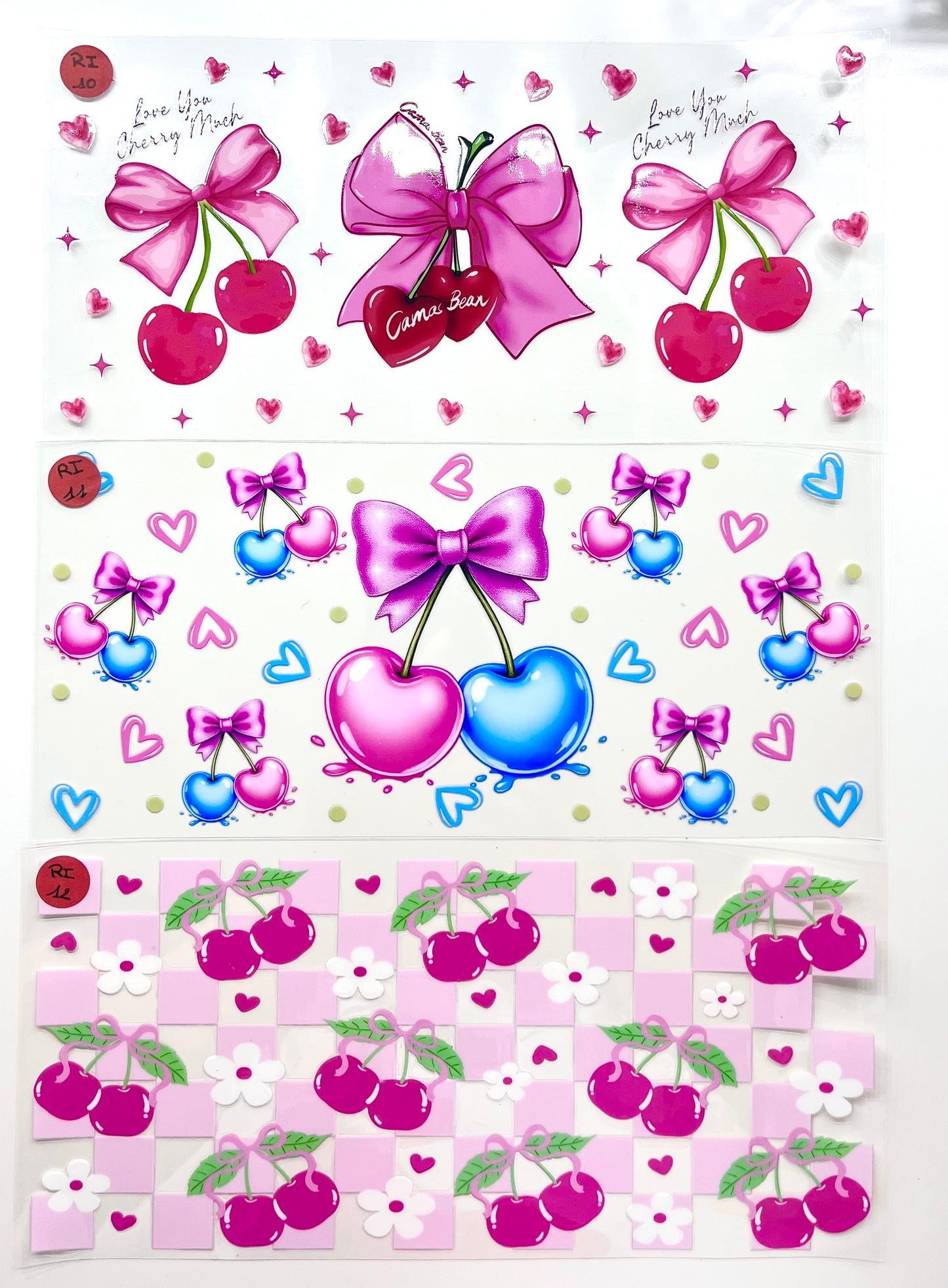 Stickers Noeuds papillons cerises