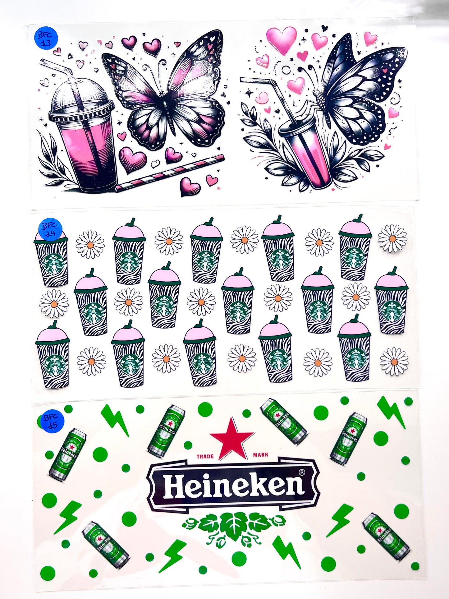 Stickers Boissons Fraiches et Chaudes