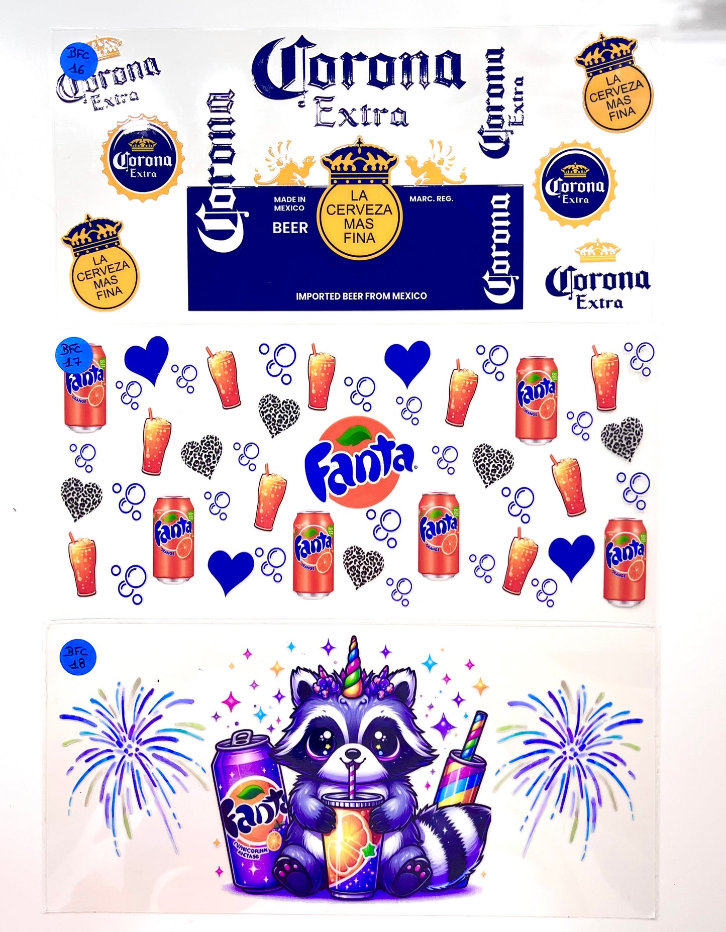 Stickers Boissons Fraiches et Chaudes