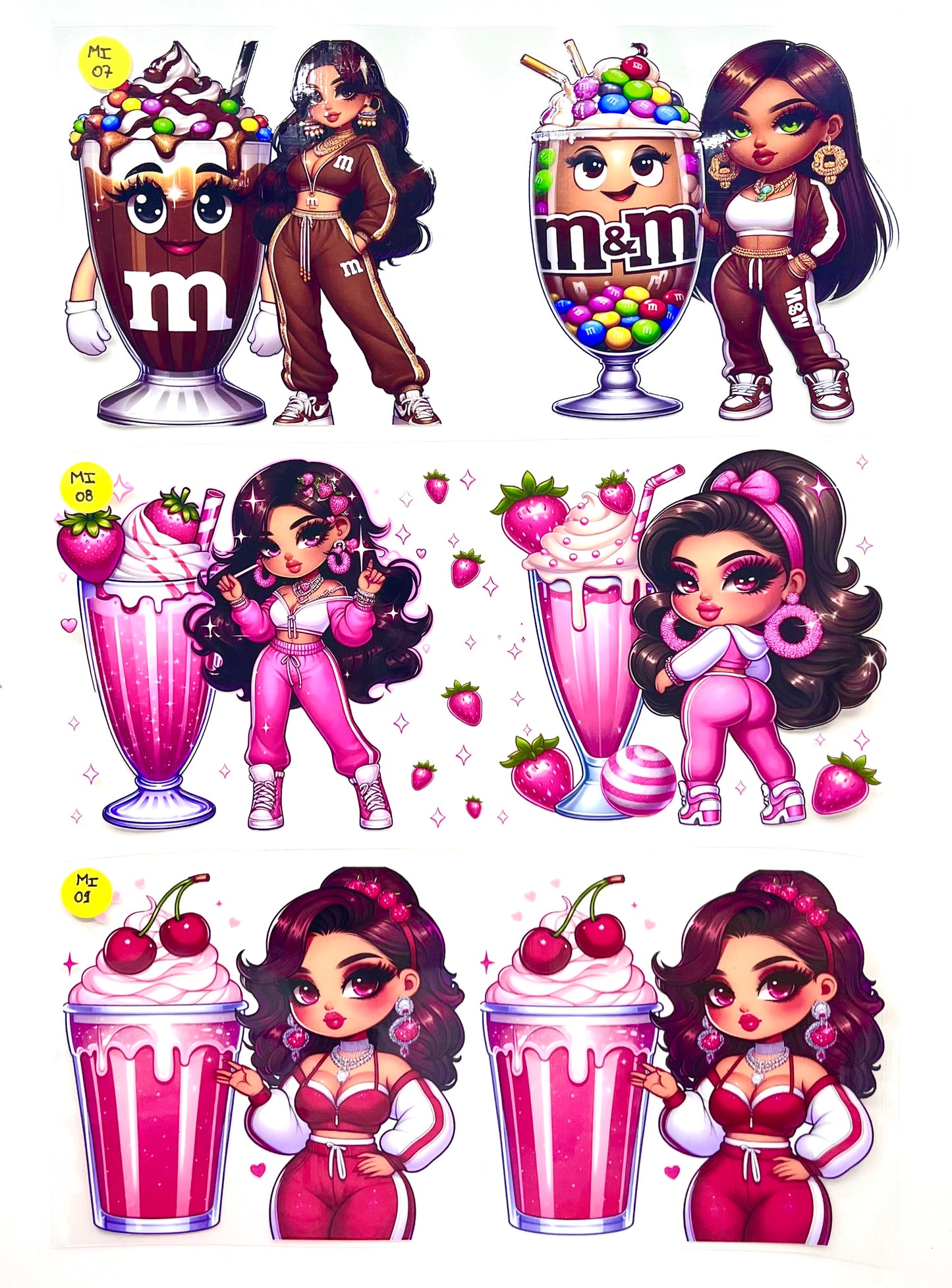 Stickers Milshakes