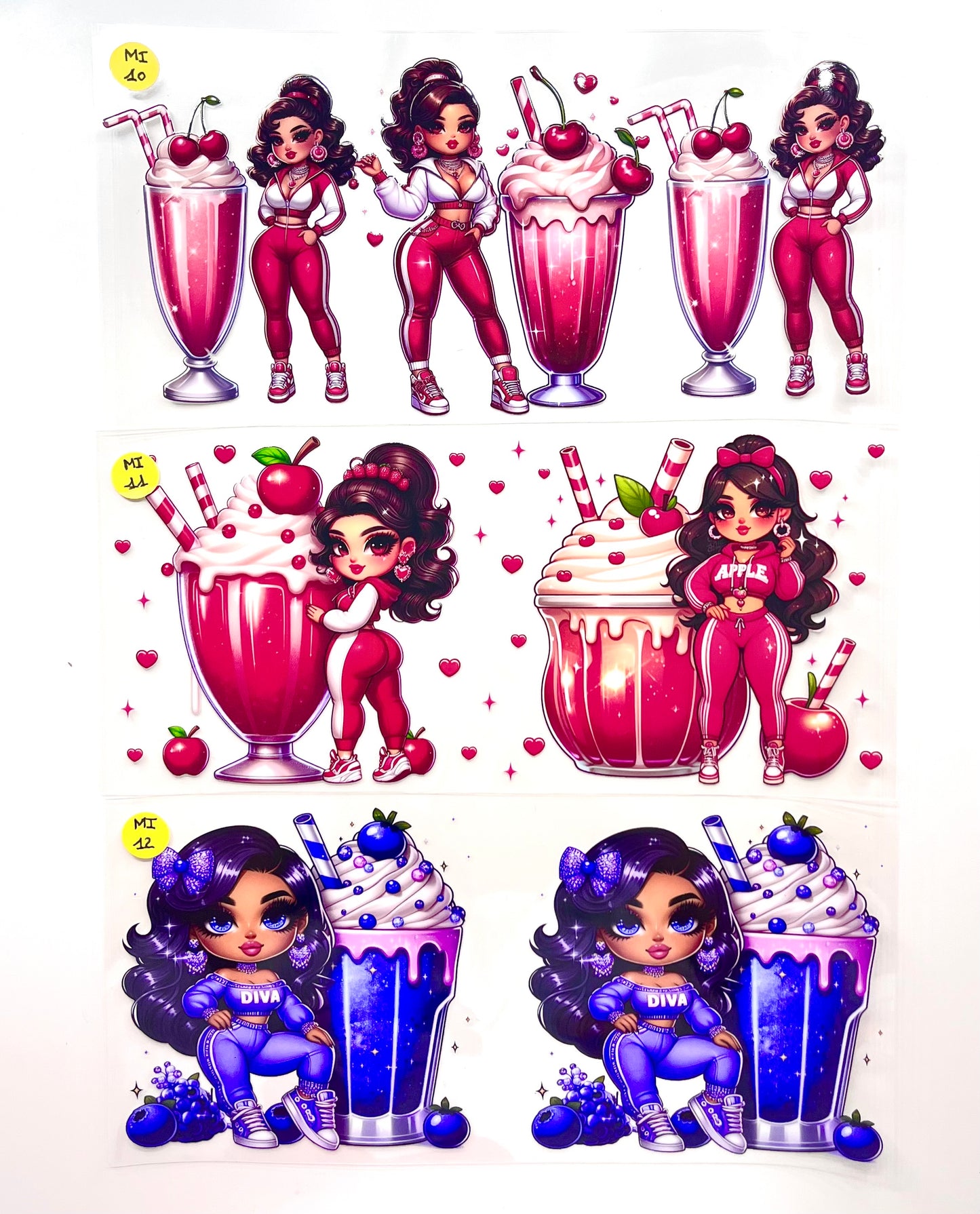 Stickers Milshakes